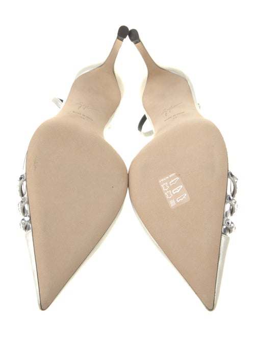 Giuseppe Zanotti Crystal Embellishments Slingback Pumps