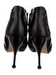 Giuseppe Zanotti Leather Cutout Accent Lace-Up Boots