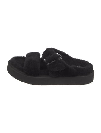 Giuseppe Zanotti Shearling Slides