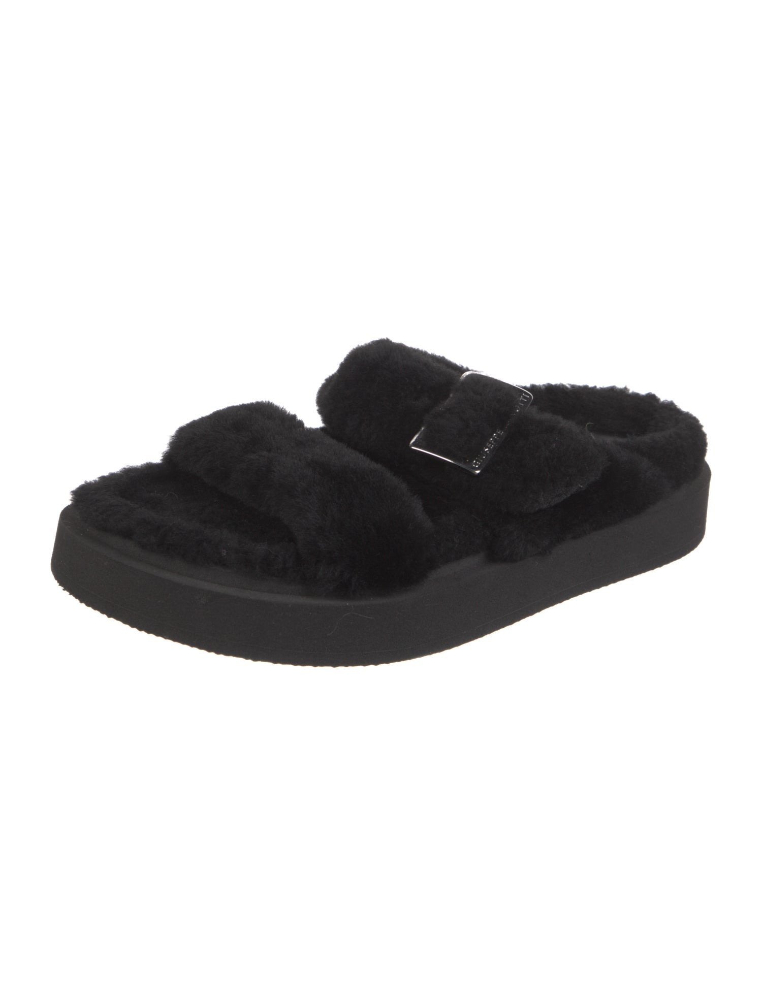 Giuseppe Zanotti Shearling Slides