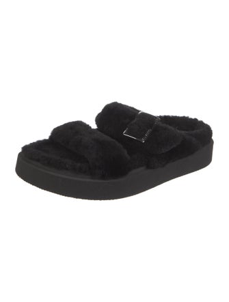 Giuseppe Zanotti Shearling Slides