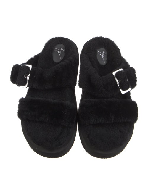 Giuseppe Zanotti Shearling Slides