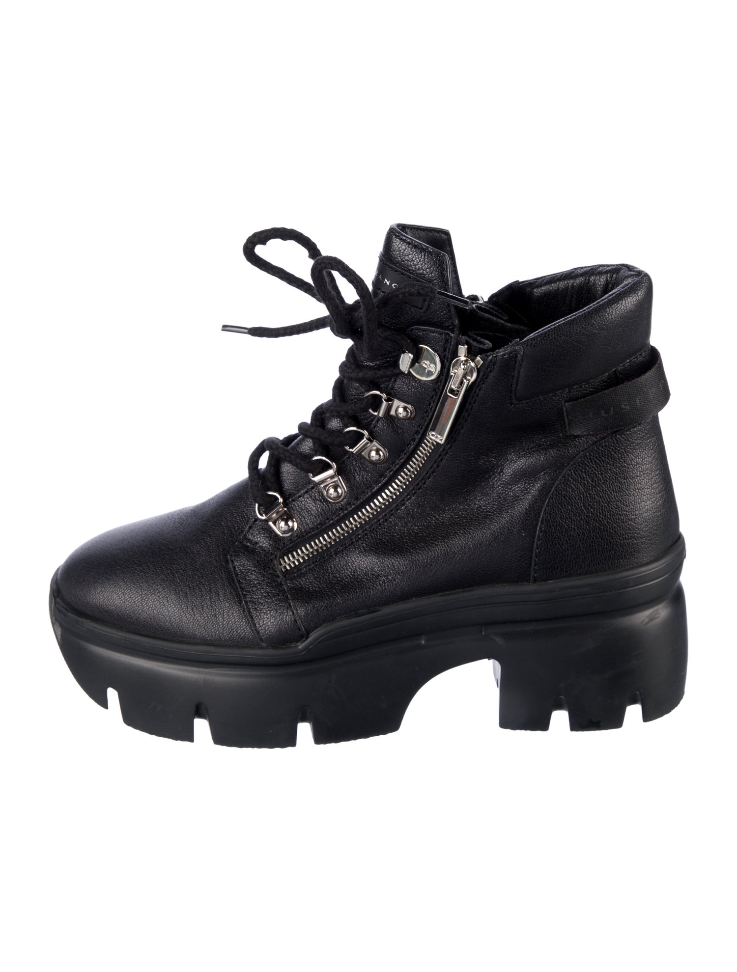 Giuseppe Zanotti Leather Combat Boots