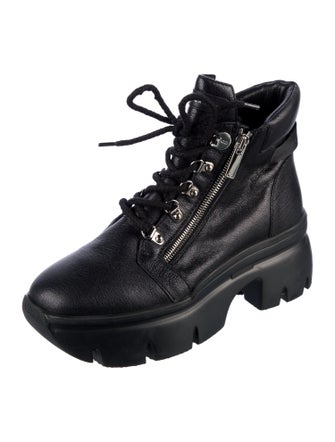 Giuseppe Zanotti Leather Combat Boots