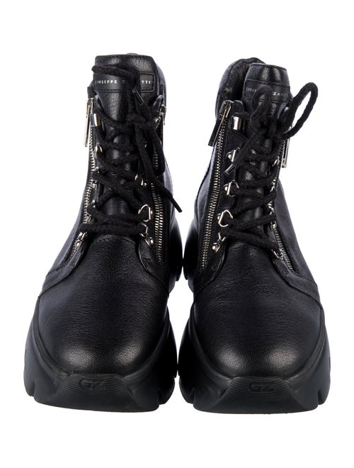 Giuseppe Zanotti Leather Combat Boots
