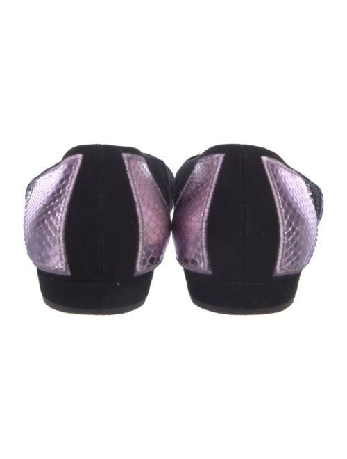 Giuseppe Zanotti Suede Printed Ballet Flats