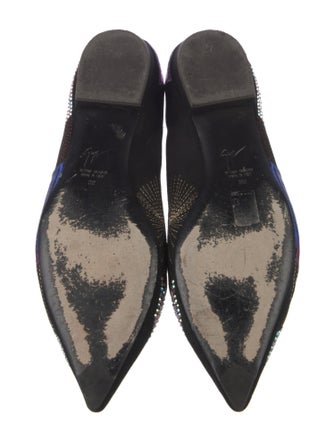 Giuseppe Zanotti Suede Printed Ballet Flats