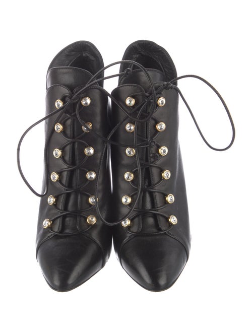 Giuseppe Zanotti Leather Lace-Up Boots