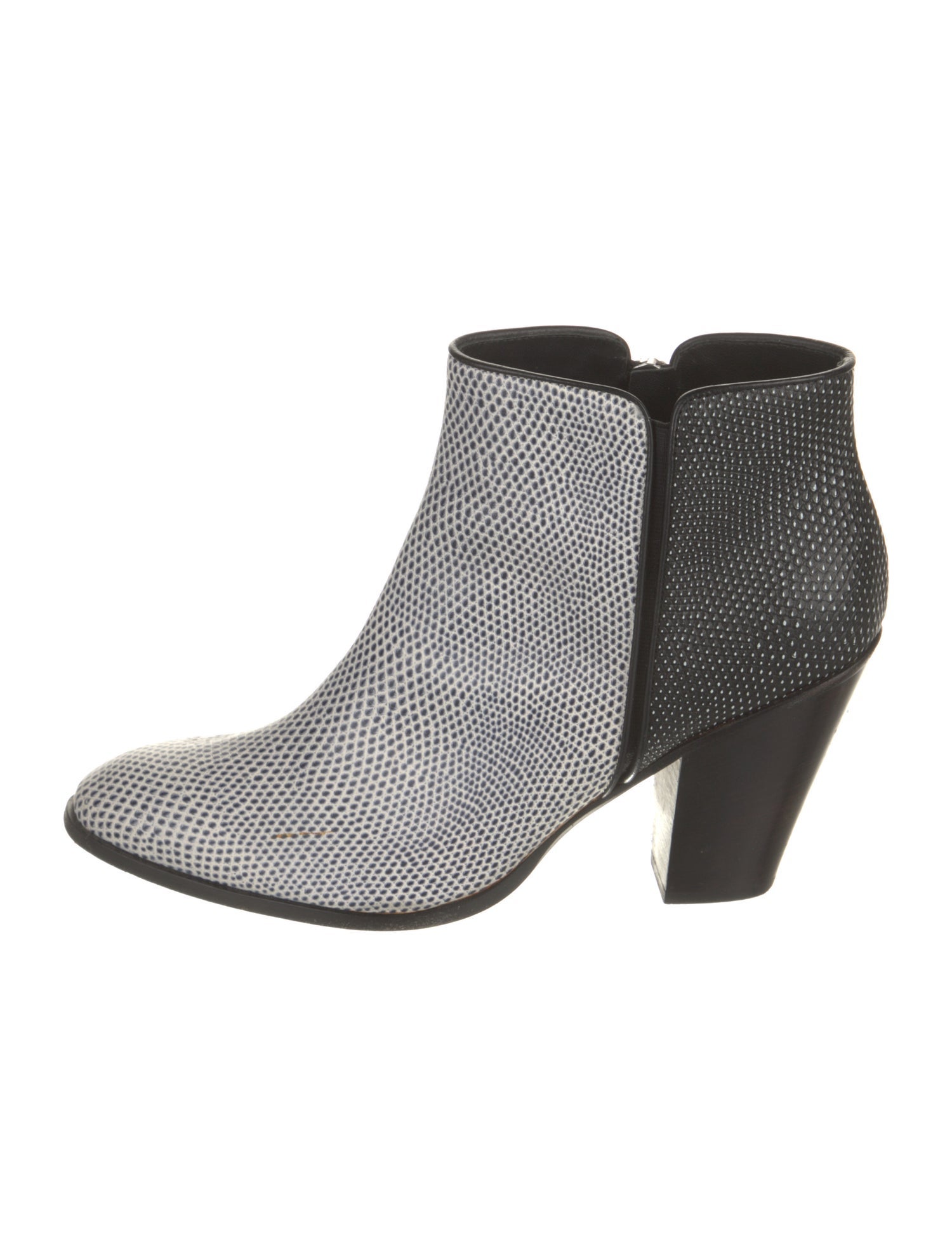 Giuseppe Zanotti Leather Printed Chelsea Boots