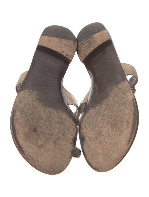 Giuseppe Zanotti Leather Crystal Embellishments Slides