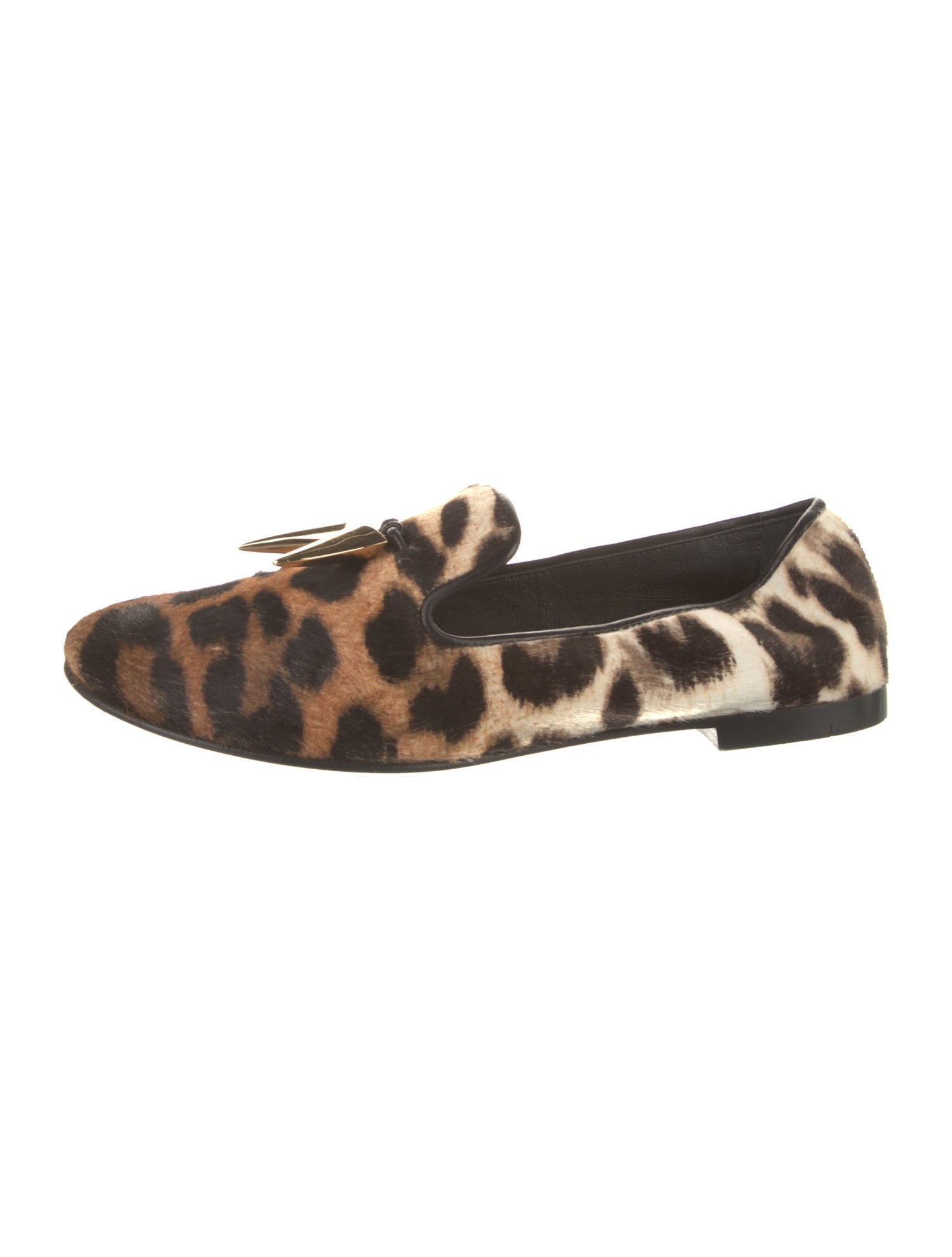 Giuseppe Zanotti Ponyhair Animal Print Loafers