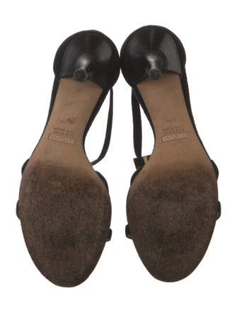 Giuseppe Zanotti Suede T-Strap Sandals