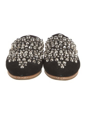 Giuseppe Zanotti Suede Studded Accents Mules