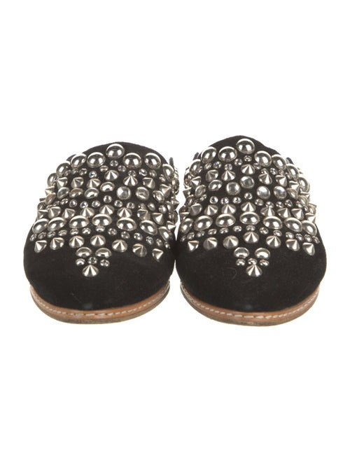 Giuseppe Zanotti Suede Studded Accents Mules