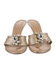 Giuseppe Zanotti Leather Studded Accents Slides