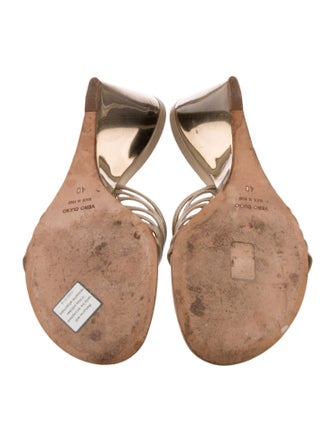 Giuseppe Zanotti Leather Studded Accents Slides