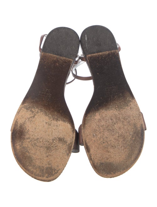 Giuseppe Zanotti Leather Crystal Embellishments Sandals