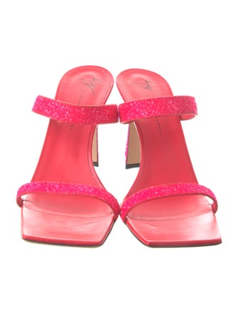 Giuseppe Zanotti Glitter Sequin Embellishments Slides