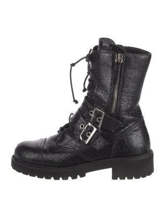 Giuseppe Zanotti Leather Combat Boots