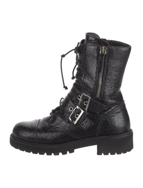 Giuseppe Zanotti Leather Combat Boots