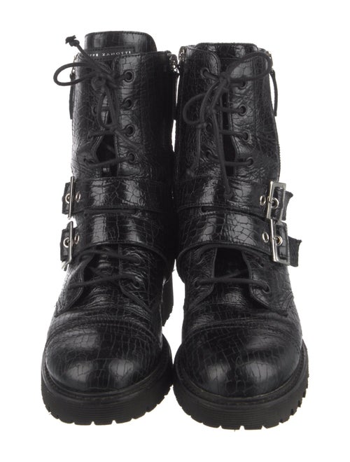 Giuseppe Zanotti Leather Combat Boots