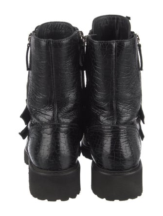 Giuseppe Zanotti Leather Combat Boots
