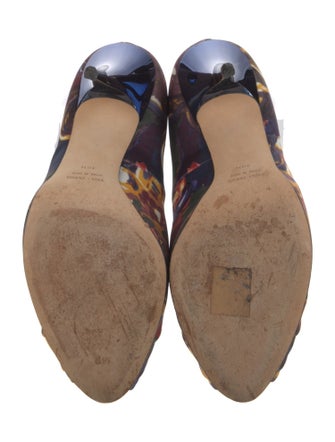 Giuseppe Zanotti Satin Printed Pumps