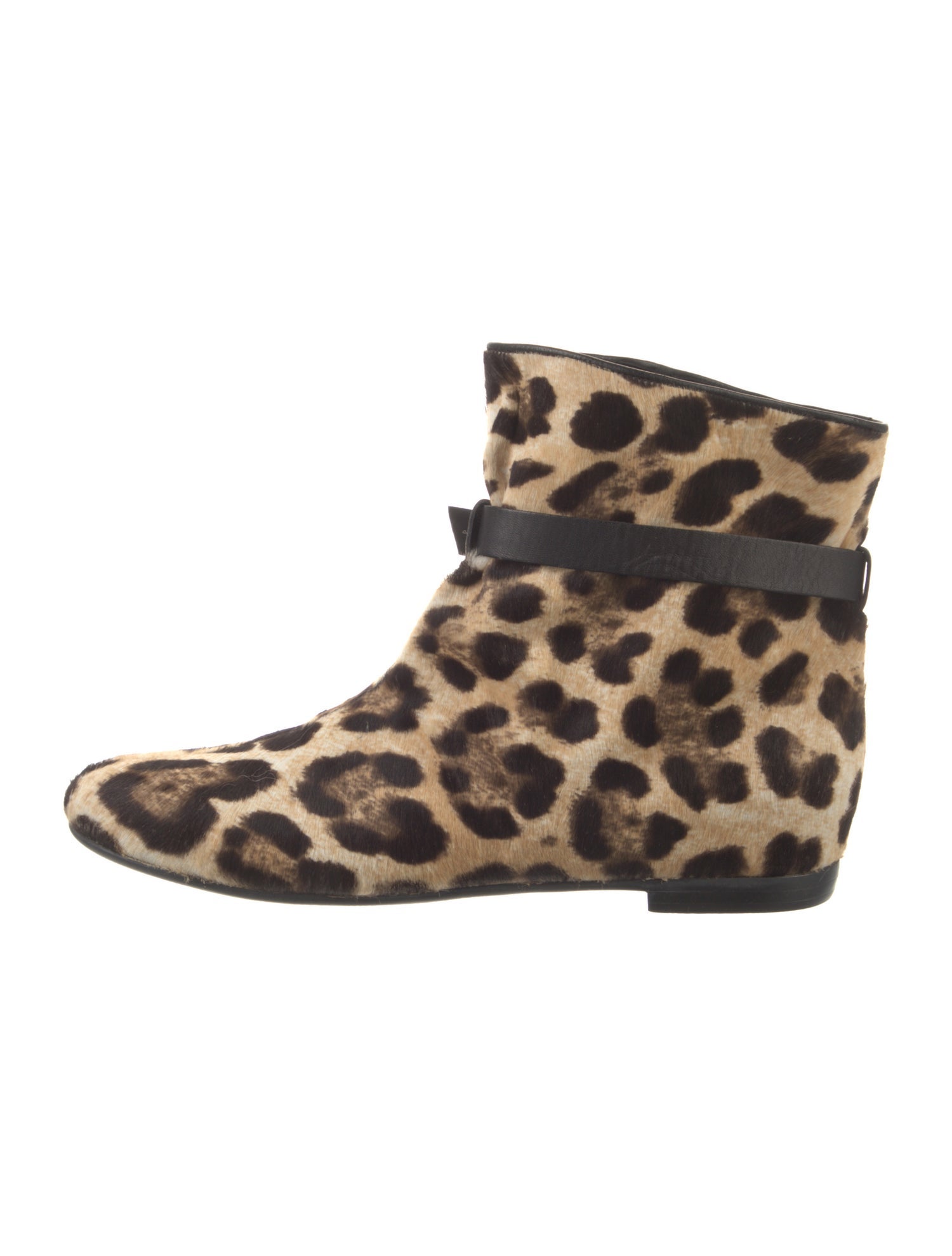 Giuseppe Zanotti Ponyhair Animal Print Lace-Up Boots
