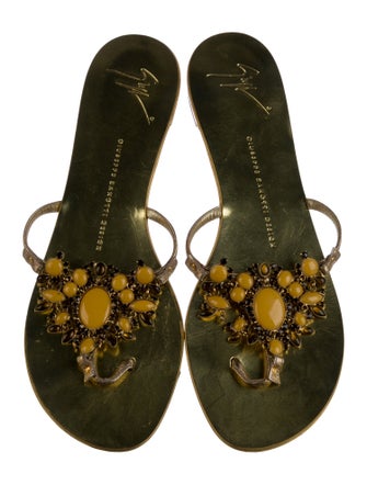 Giuseppe Zanotti Patent Leather Slides