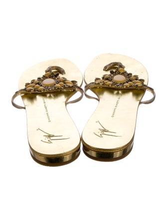 Giuseppe Zanotti Patent Leather Slides