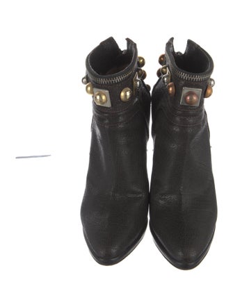 Giuseppe Zanotti Leather Studded Accents Boots
