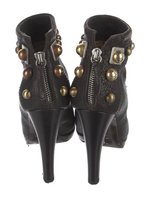 Giuseppe Zanotti Leather Studded Accents Boots