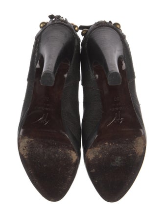 Giuseppe Zanotti Leather Studded Accents Boots