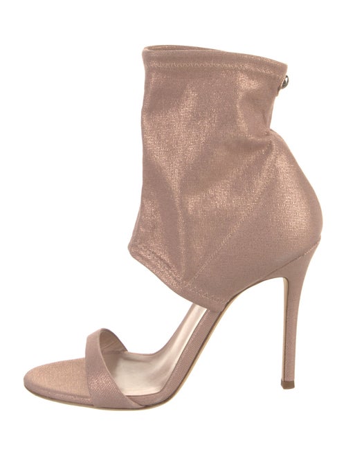 Giuseppe Zanotti Canvas Glitter Accents Gladiator Sandals