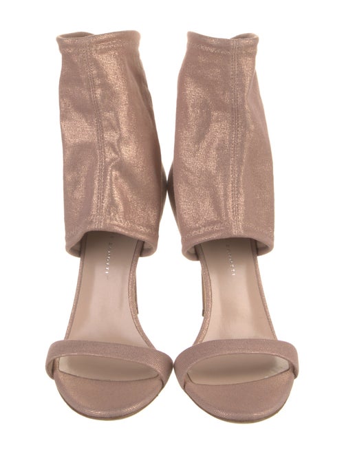 Giuseppe Zanotti Canvas Glitter Accents Gladiator Sandals