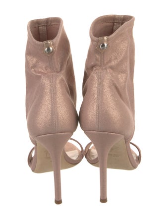 Giuseppe Zanotti Canvas Glitter Accents Gladiator Sandals