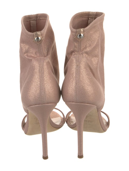 Giuseppe Zanotti Canvas Glitter Accents Gladiator Sandals