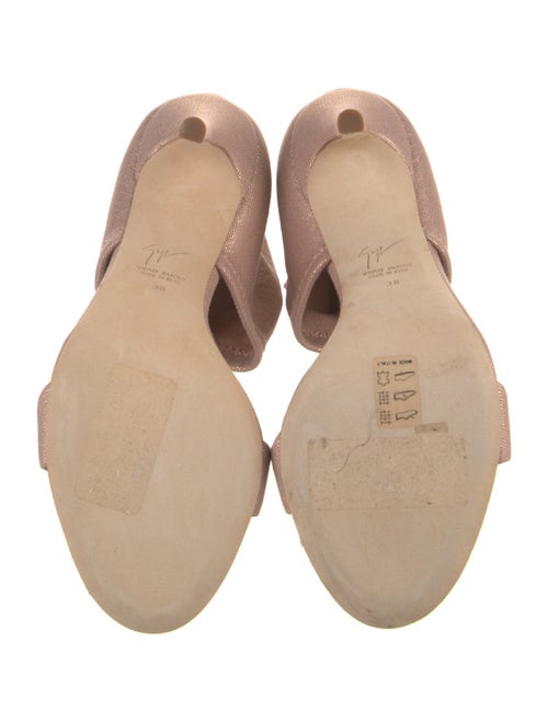 Giuseppe Zanotti Canvas Glitter Accents Gladiator Sandals