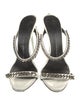 Giuseppe Zanotti Patent Leather Chain-Link Accents Slides