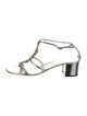 Giuseppe Zanotti Leather Crystal Embellishments T-Strap Sandals