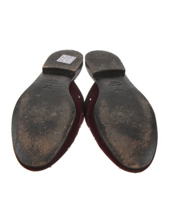 Giuseppe Zanotti Velvet Crystal Embellishments Mules