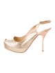 Giuseppe Zanotti Glitter Glitter Accents Slingback Pumps