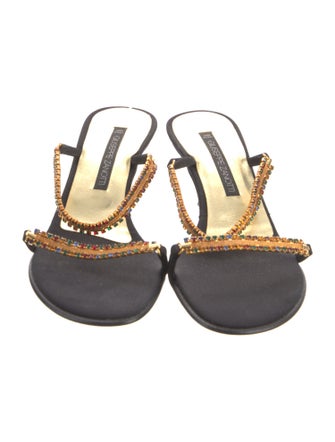 Giuseppe Zanotti Neoprene Chain-Link Accents Slides
