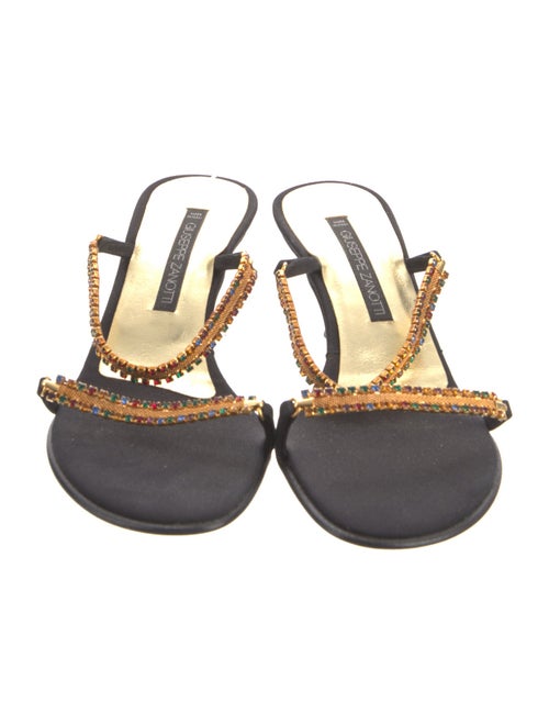 Giuseppe Zanotti Neoprene Chain-Link Accents Slides