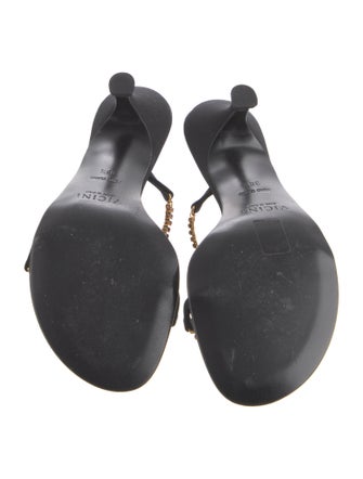 Giuseppe Zanotti Neoprene Chain-Link Accents Slides