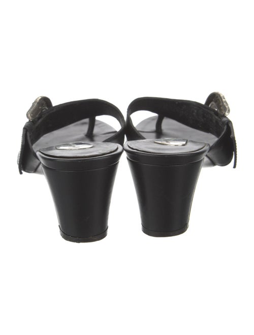 Giuseppe Zanotti Leather Crystal Embellishments Slides