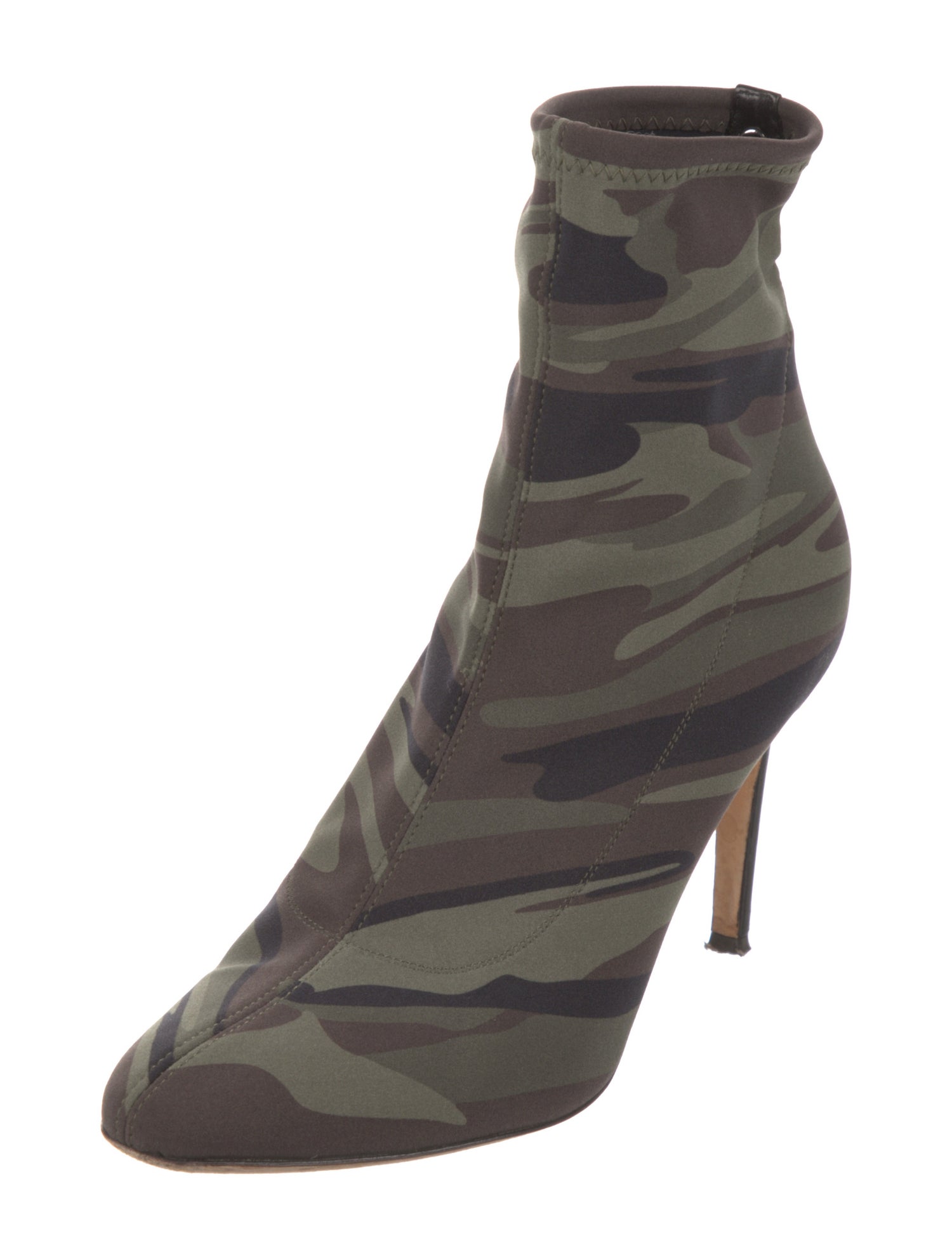 Giuseppe Zanotti Neoprene Camouflage Print Sock Boots