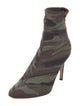 Giuseppe Zanotti Neoprene Camouflage Print Sock Boots