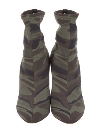 Giuseppe Zanotti Neoprene Camouflage Print Sock Boots