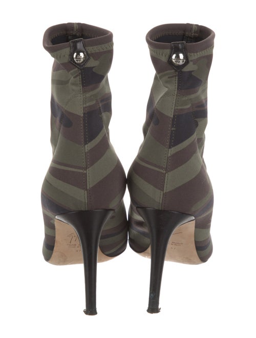 Giuseppe Zanotti Neoprene Camouflage Print Sock Boots